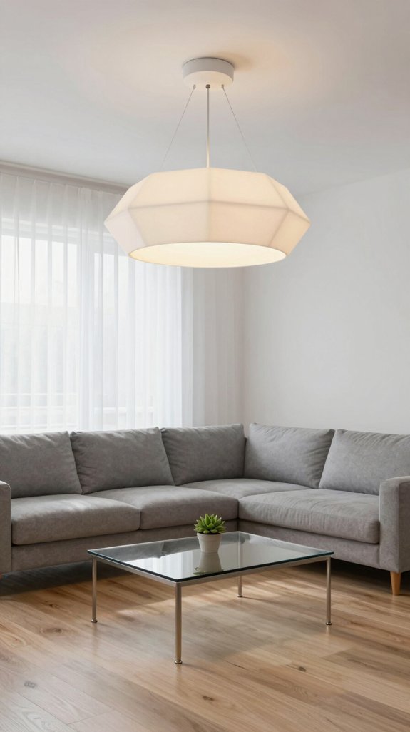 minimalist geometric lighting fixtures