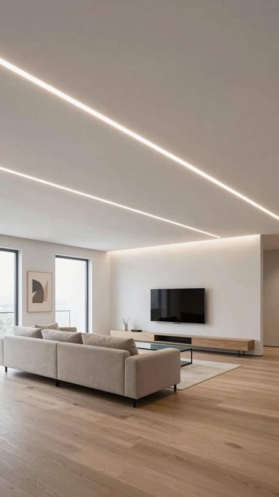 minimalist led ceiling cove