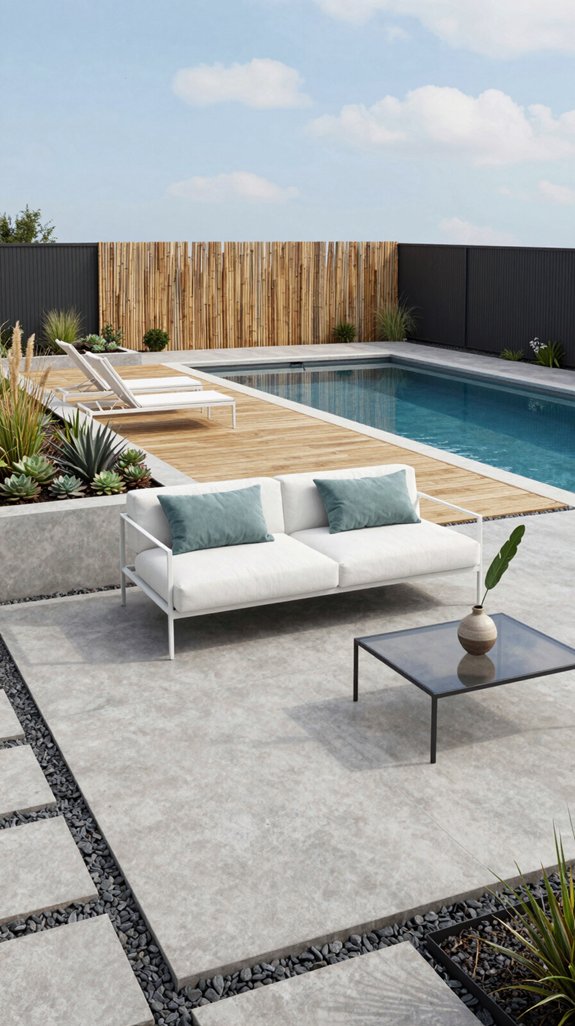 minimalist modern outdoor elegance