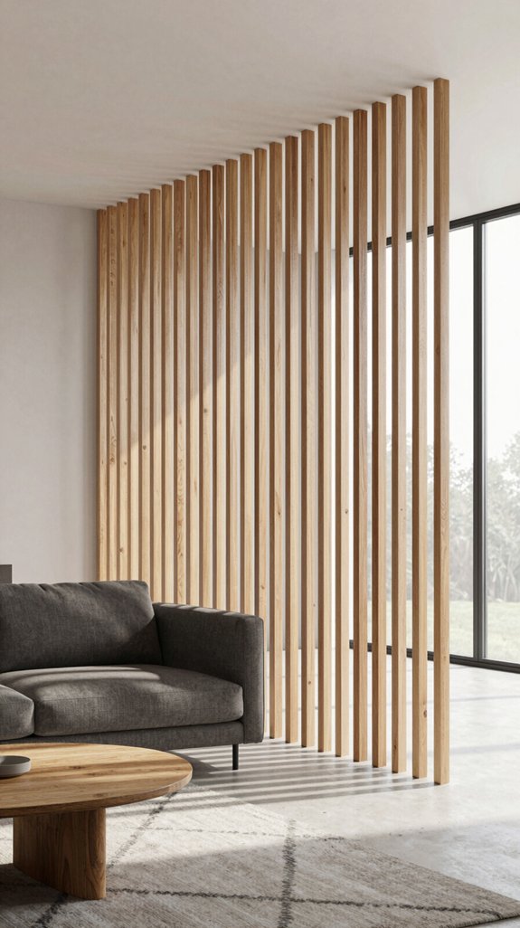 minimalist slat screens design