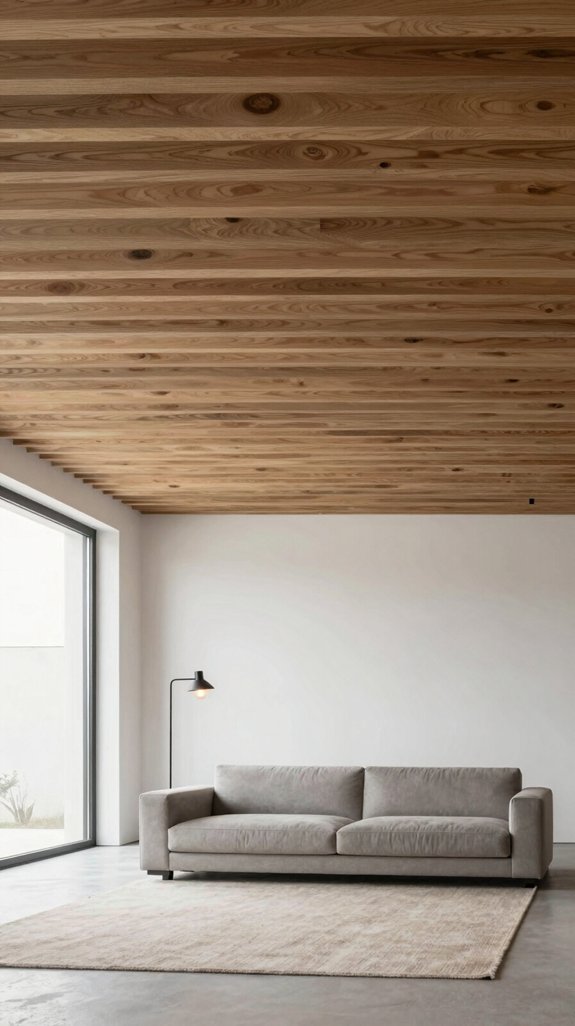 14 Wooden Ceiling Light Design Ideas for Living Rooms 2 minimalist wooden ceiling design