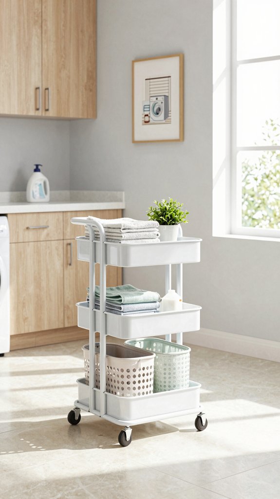mobile cart enhances laundry flexibility