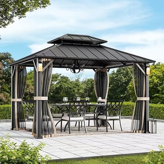 10 Best Hardtop Gazebos That Turn Any Backyard Into a Luxury Retreat 9 modern led gazebo