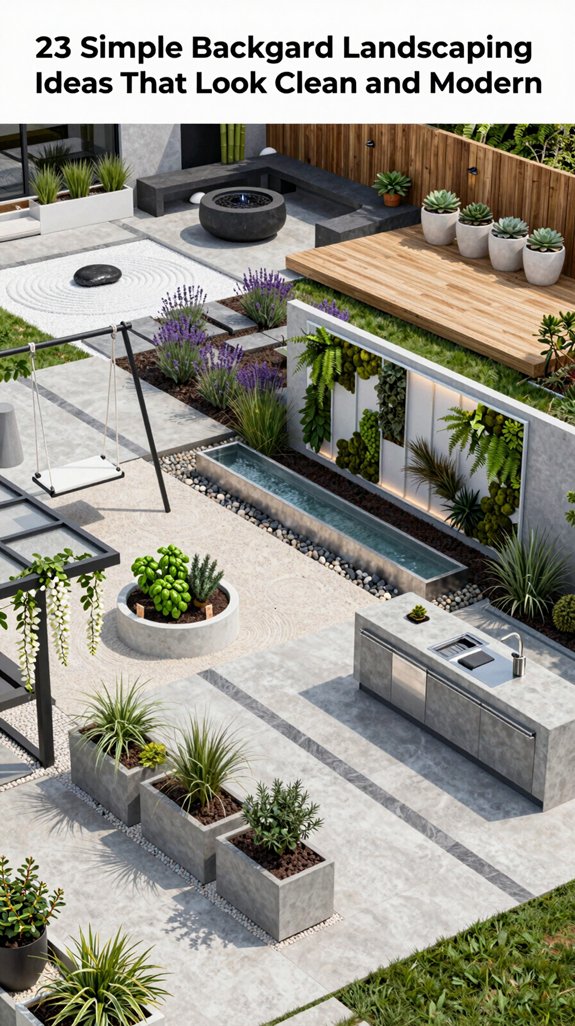 modern minimalist backyard designs