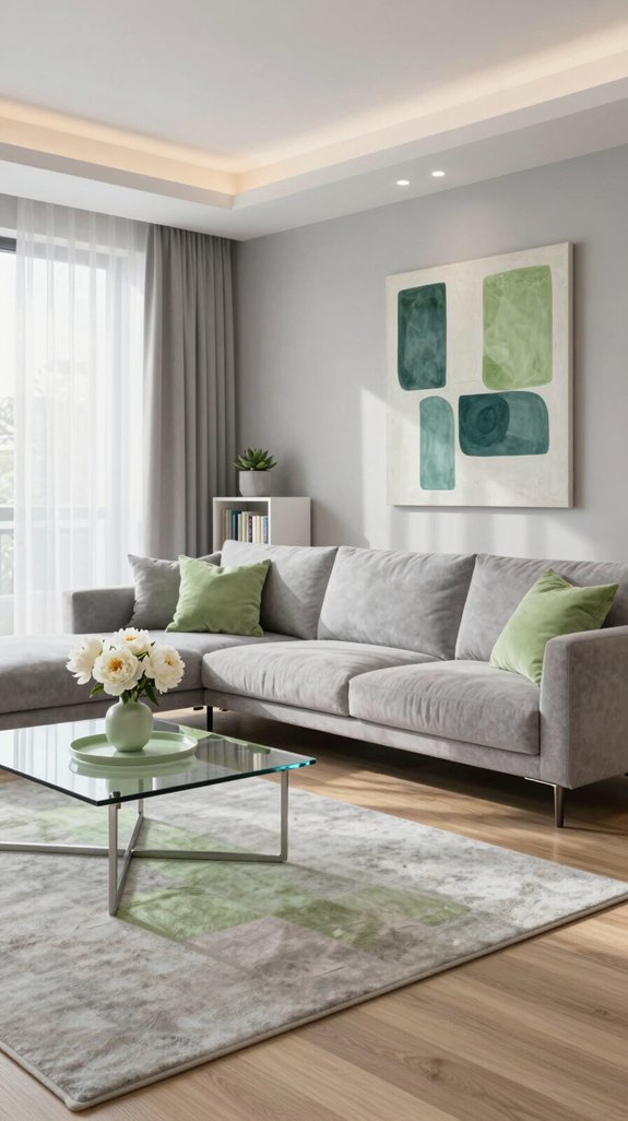 modern pistachio gray elegance