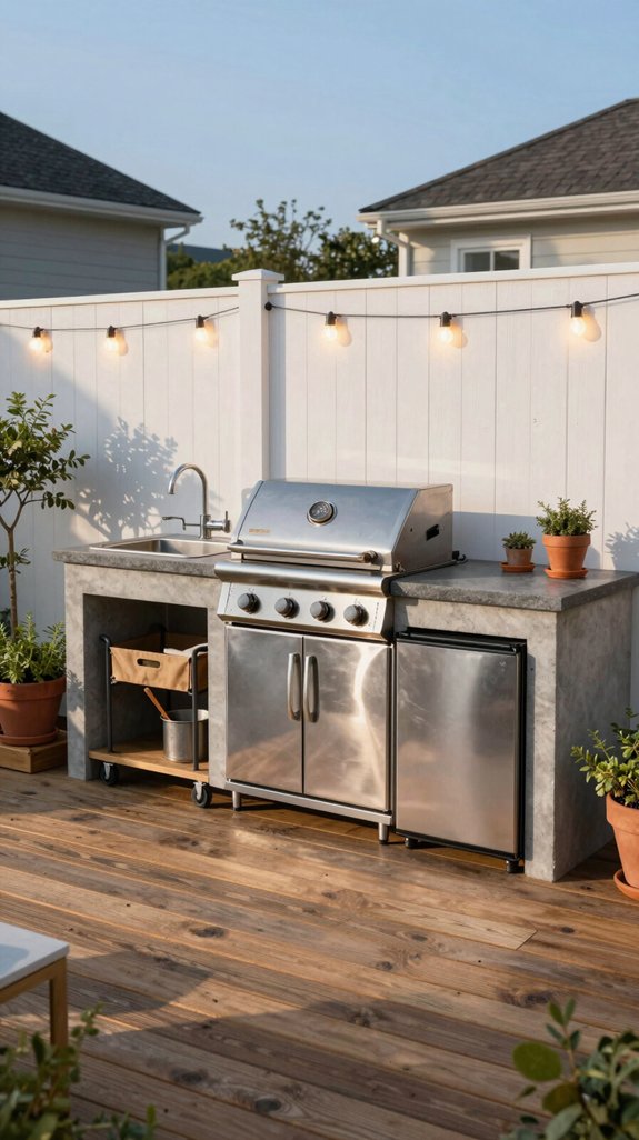 modular compact outdoor kitchen