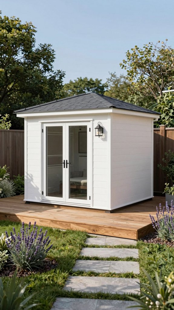 modular insulated solar powered shed