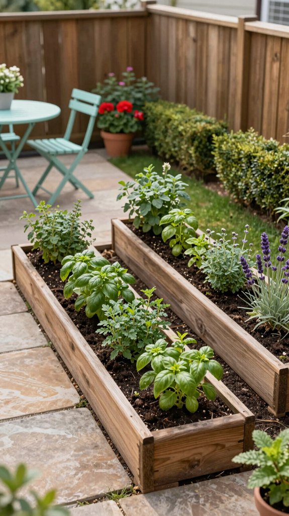 modular self watering herb garden
