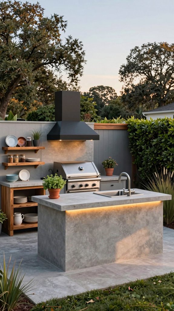 27 Backyard Ideas to Upgrade Your Outdoor Living Space 6 modular stainless steel outdoor kitchen