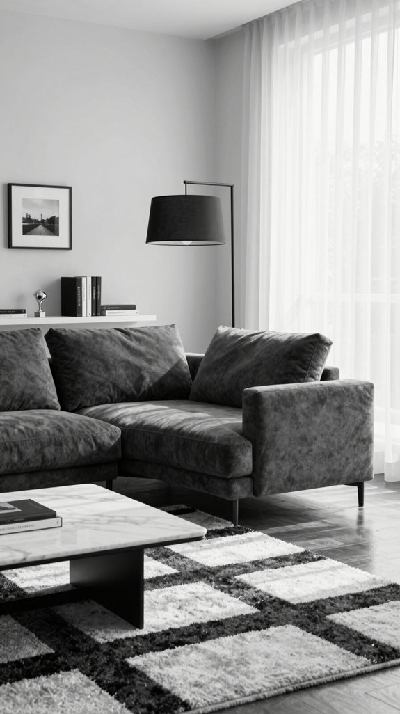 Black and White Interiors: Accent Colors That Complete the Look 19 monochrome interior design checklist