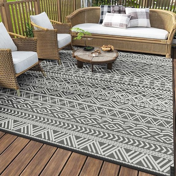 montvoo 5x8 grey patio rug