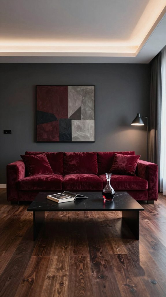 Wine Red Interior Color Combinations That Add Drama - Home Stylistica