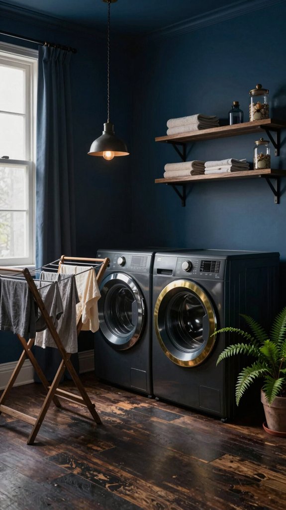 moody laundry room designs