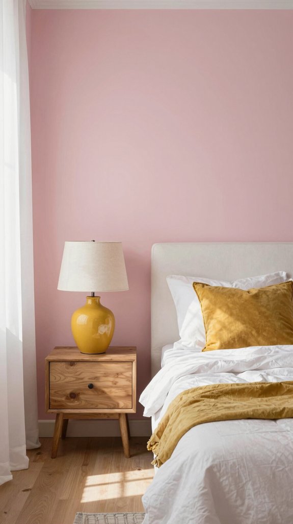 Colors That Complement Pink Walls 9 mustard yellow energizes pink