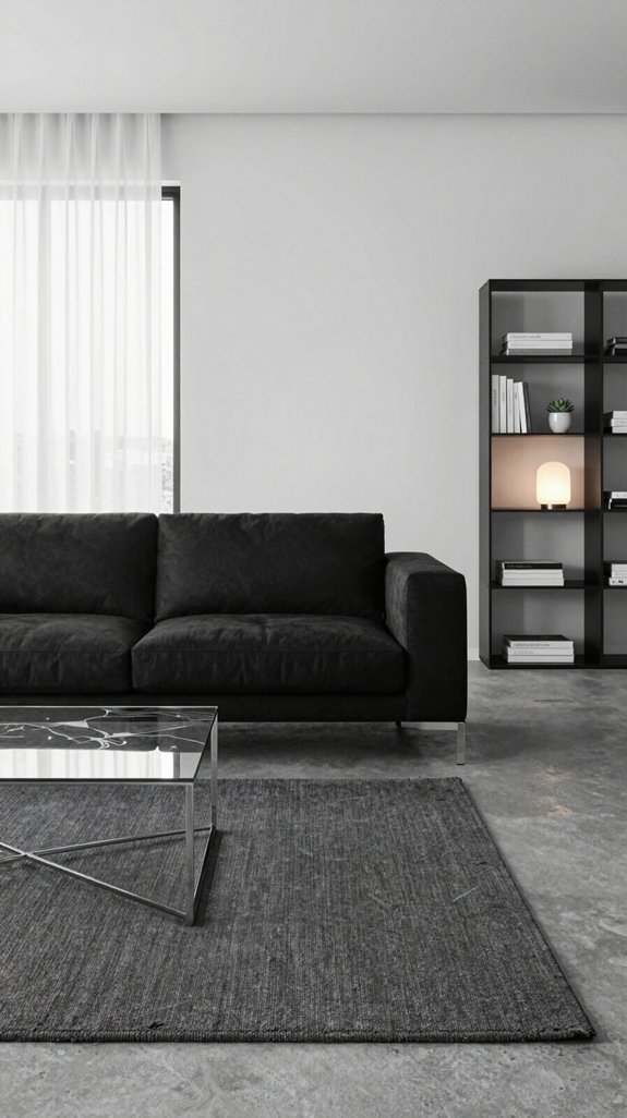Black and White Interiors: Accent Colors That Complete the Look 15 muted accents for grayscale spaces