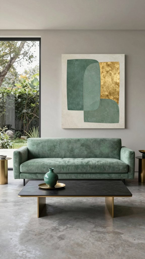 muted gold jade luxury