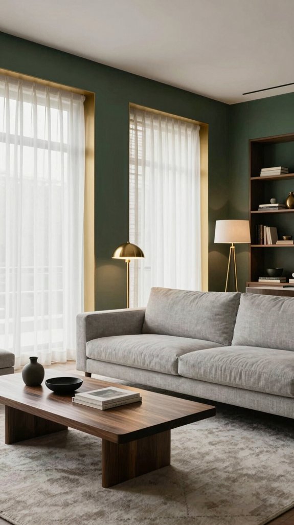 muted ivory and charcoal