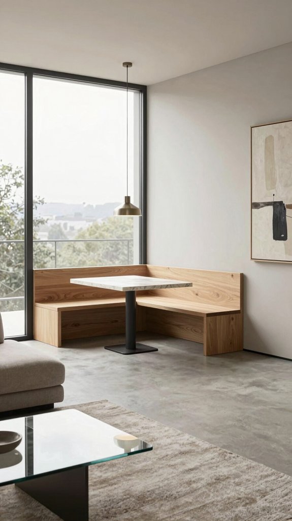 natural light dining nook