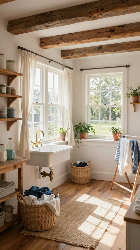 natural light enhances laundry