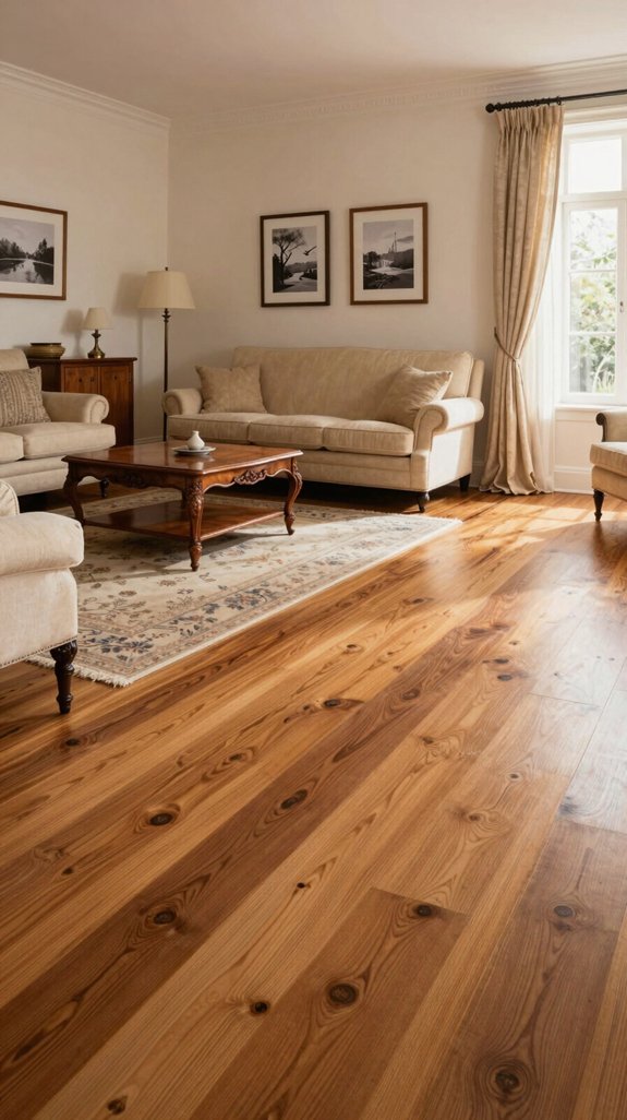 natural stained oak flooring