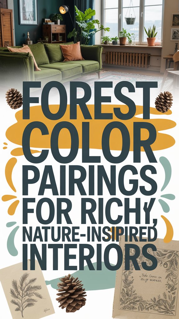nature inspired forest green interiors
