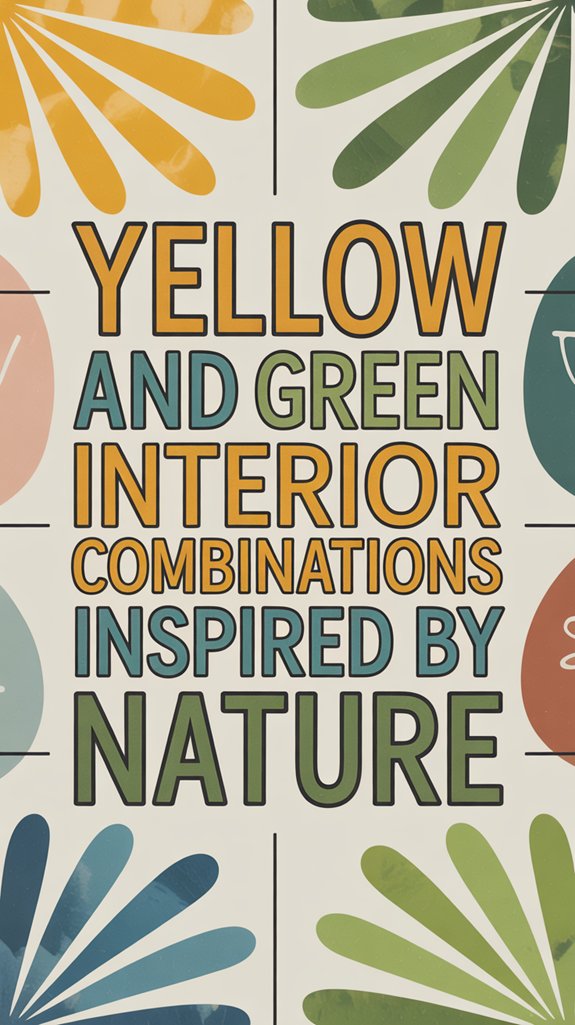 nature inspired yellow green interiors