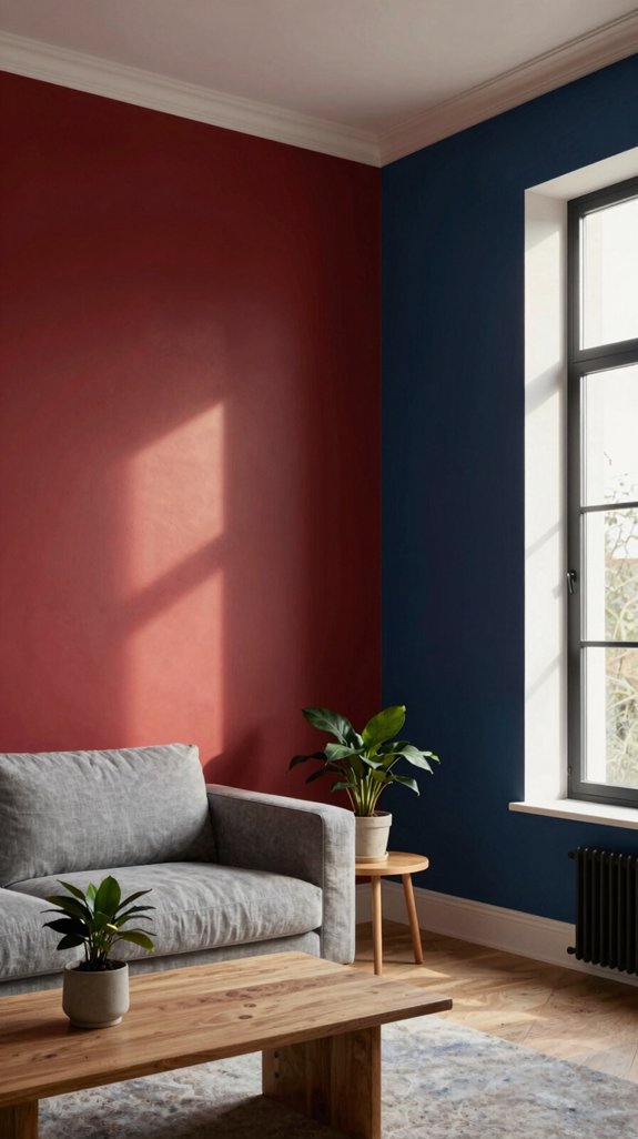 Wall Colors That Pair Well With Red Walls 9 navy blue regal contrast