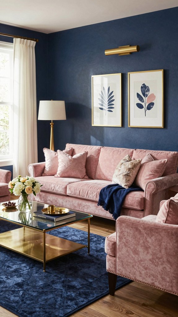 navy blush romantic sanctuary