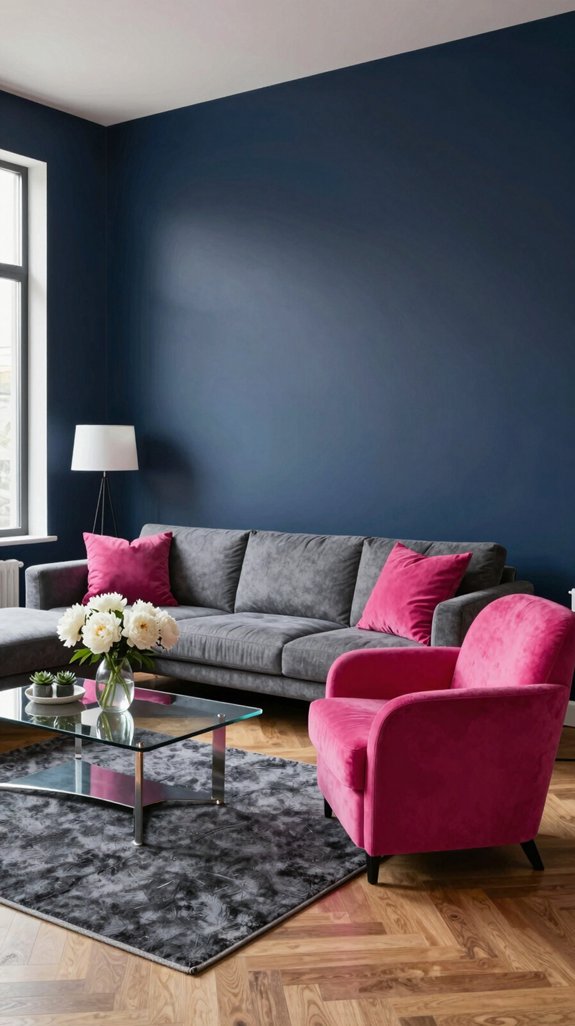 navy grounded pink brilliance