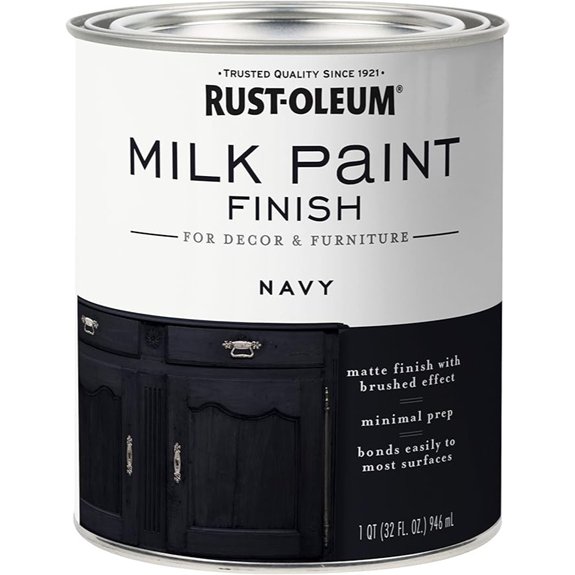 navy milk paint matte finish