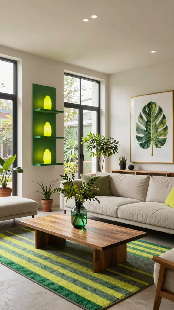 neon emerald balanced interiors
