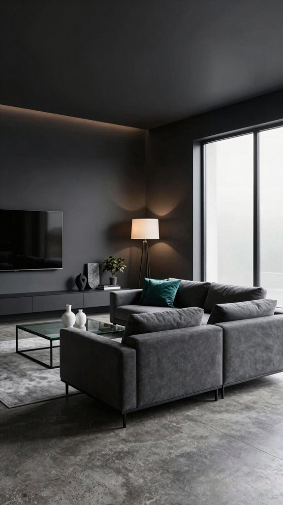 Black and Grey Interior Color Pairings That Feel Modern and Balanced 14 neutral backdrop accent hues