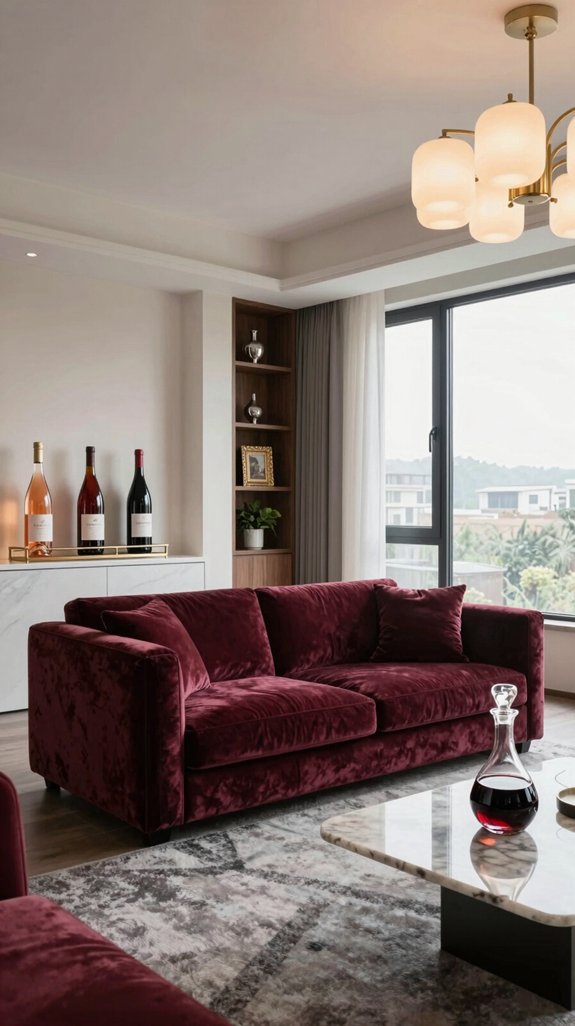 Wine Color Pairings for Deep and Elegant Interior Design 15 neutral base accent wine neutral base accent wine