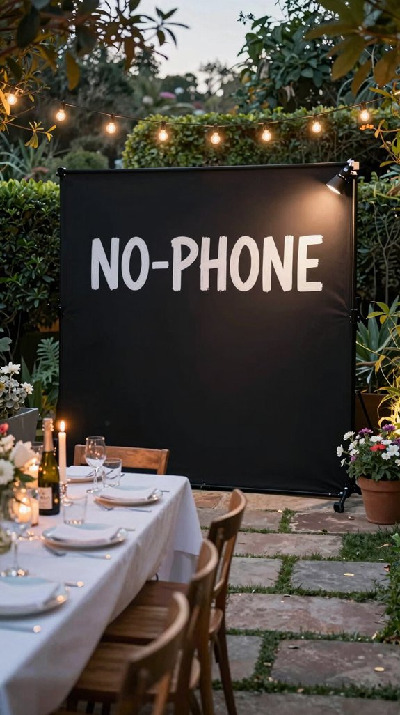 21 Backyard Dinner Party Ideas for Stylish Outdoor Entertaining 17 no phone photo booth