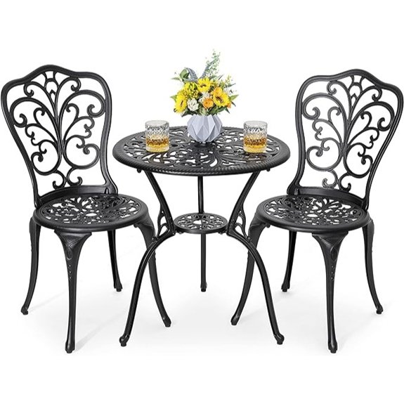 10 Best Outdoor Bistro Sets That Turn Any Patio Into a Chic Retreat 5 nuu garden three piece bistro set