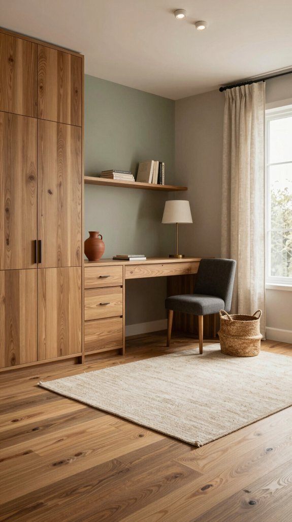 oak bright muted contrast interiors