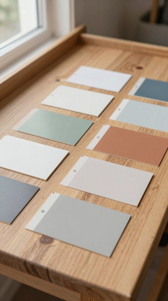 oak surface color testing
