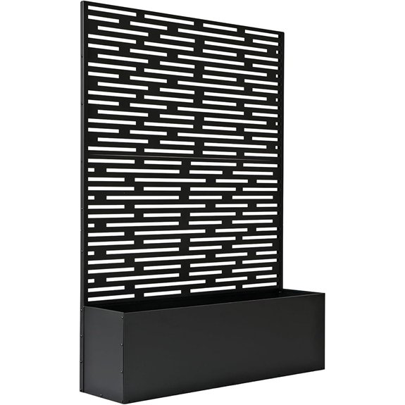 oakland 6x4 metal privacy screen