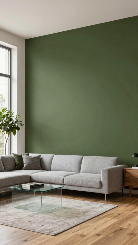 olive green interior paint ideas