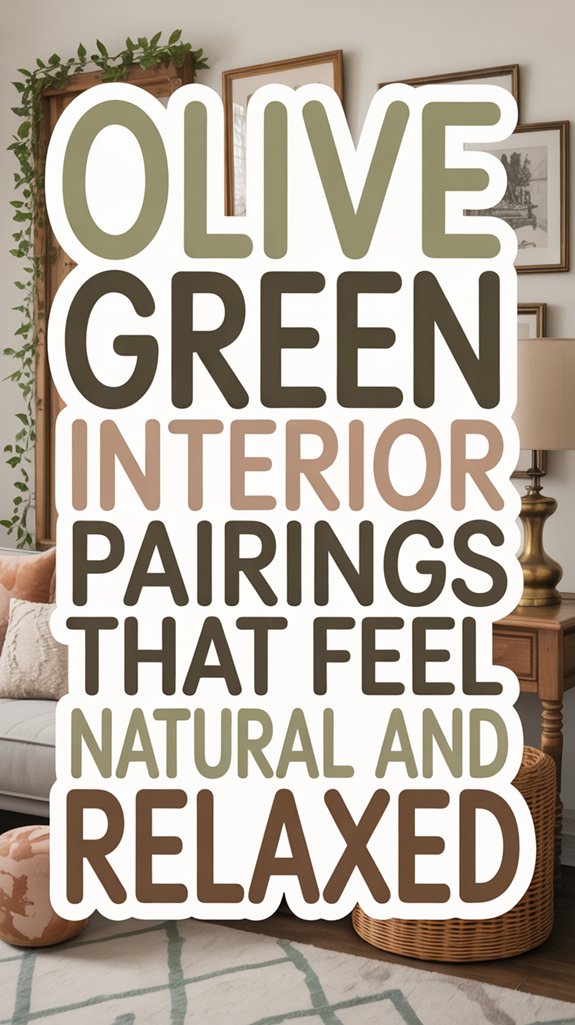 Olive Green Interior Color Pairings That Feel Natural and Relaxed 1 olive green natural pairings