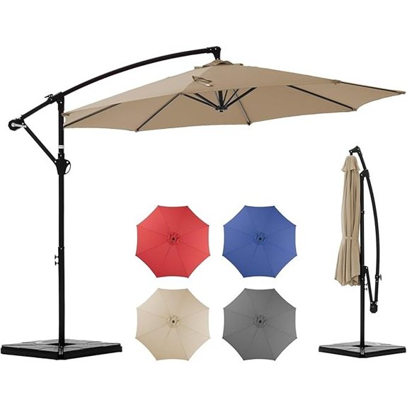olixis 9 7ft cantilever umbrella