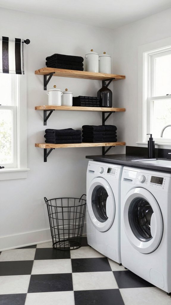 open shelving for style