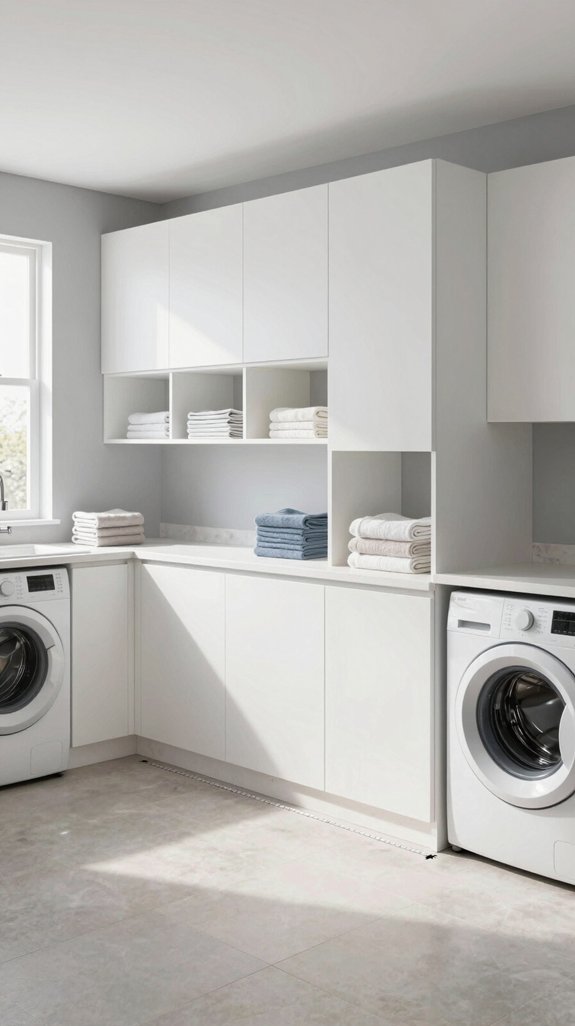 optimized laundry room storage dimensions