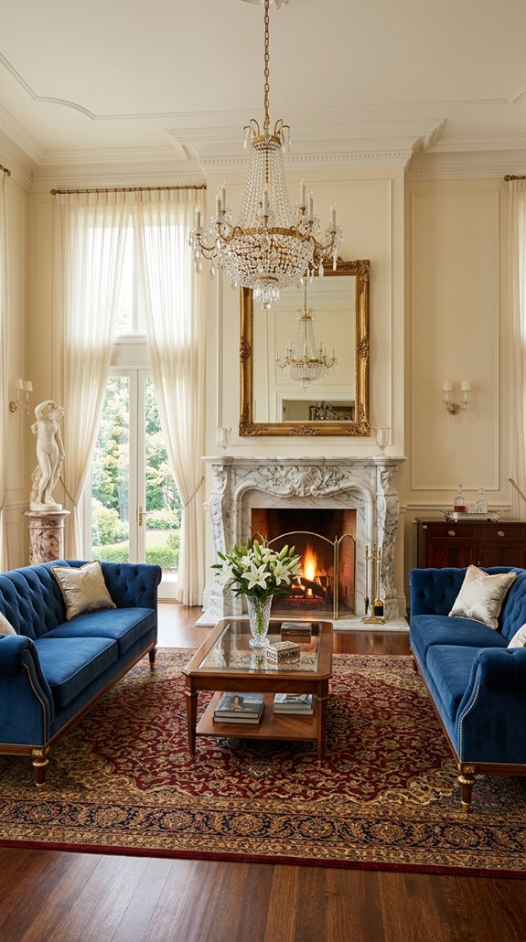 opulent classical living spaces
