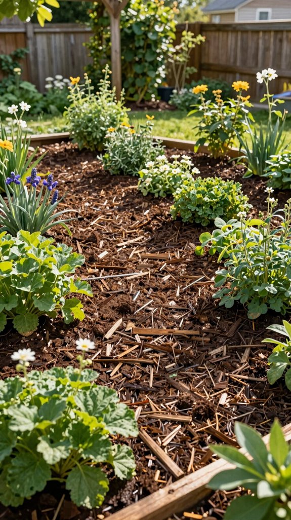 27 Backyard Garden Ideas for a Beautiful Outdoor Retreat 17 organic mulch water retention organic mulch water retention