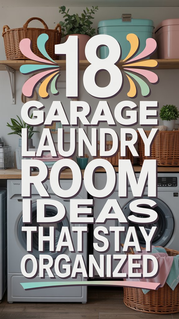 organized garage laundry solutions