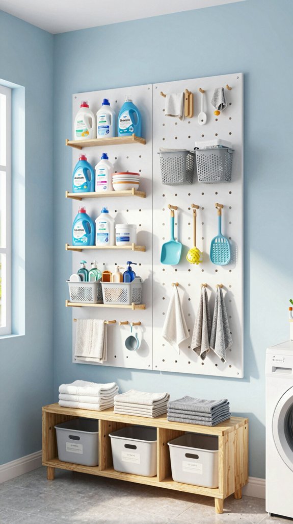 19 Laundry Room Shelf Ideas for Extra Storage 18 organized laundry room creativity