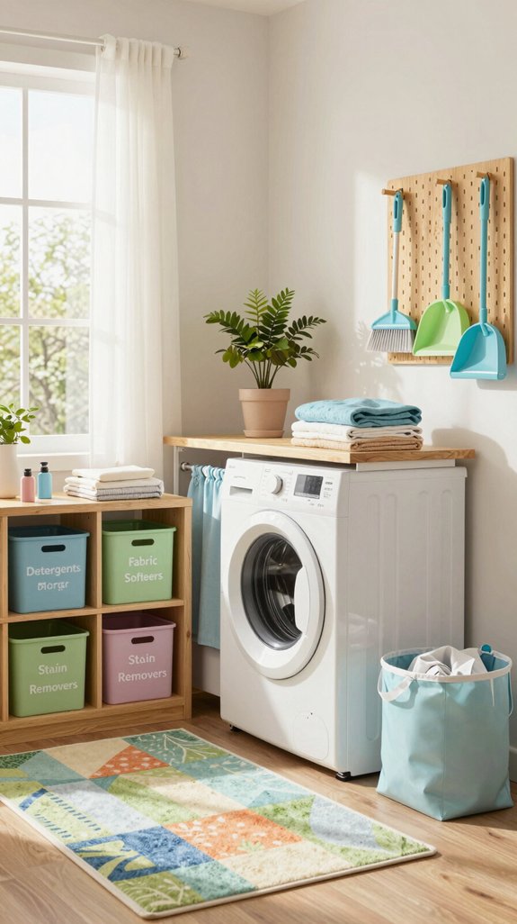 20 Fun Laundry Room Ideas to Make Chores Better 18 organized laundry room essentials
