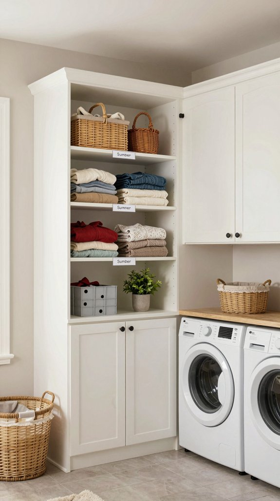 organized seasonal item storage