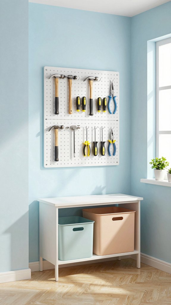 17 Narrow Laundry Room Ideas That Feel Spacious 15 organized tools in laundry